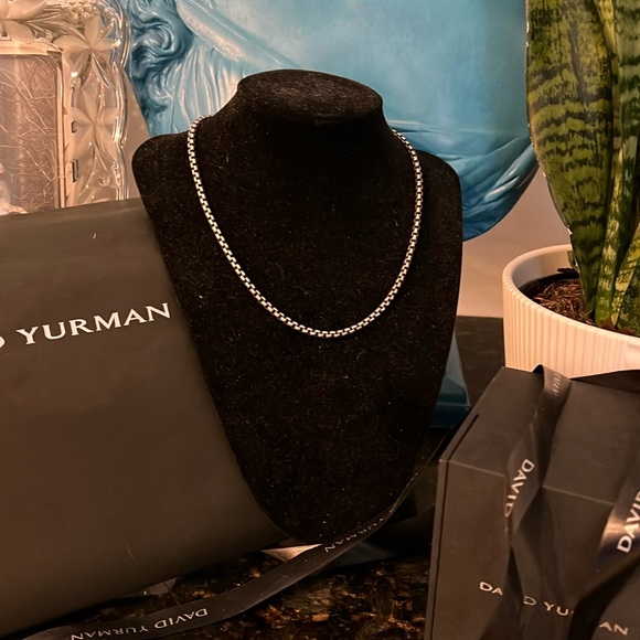 Authentic David Yurman,16 inch,cable silver necklace..includes dust bag and box. - Picture 6 of 6